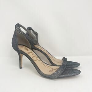 Sam Edelman Women's Patti Ankle Strap Metallic Heels